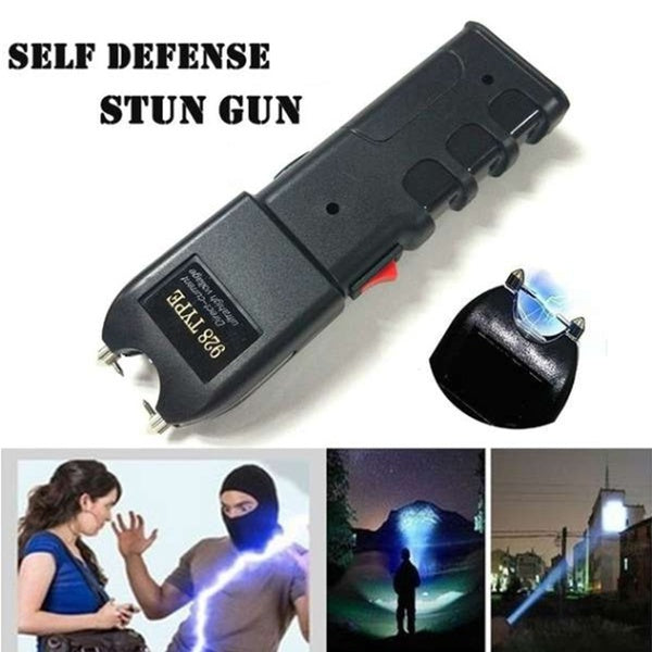 2022 Police Stun Gun Tactical Flashlight Stun Gun for sale  Rechargeable Super Bright Flashlight Electronic Stun Gun Survival Camp | POPOTR™