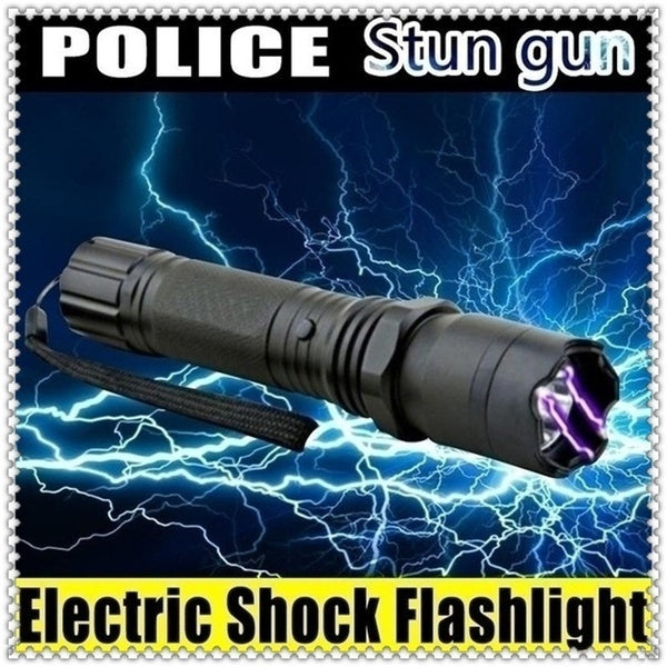 2022 3 In 1 Tactical Flashlight Stun Gun for sale Self-defense Weapons For Women Survival Camp | POPOTR™