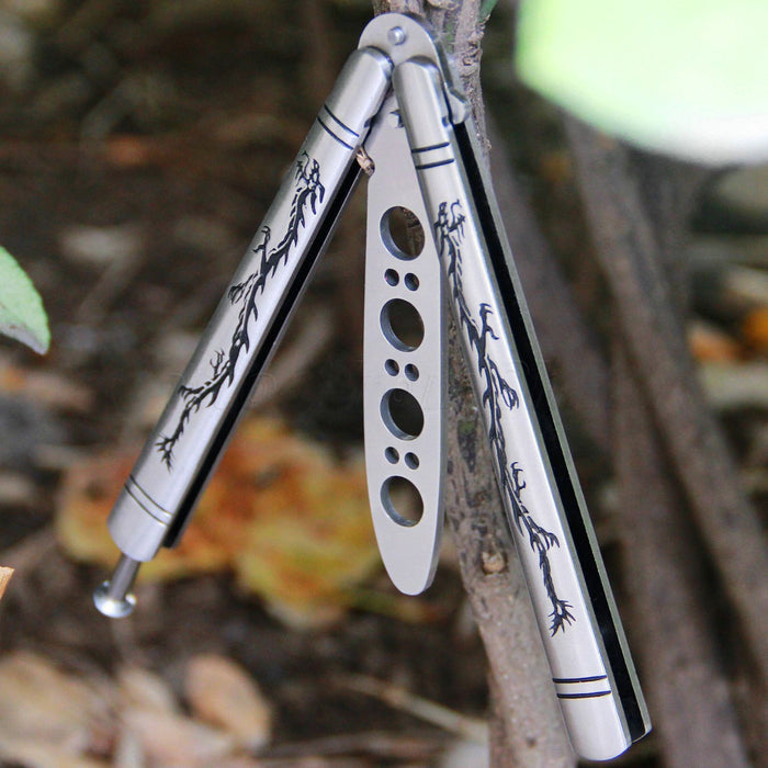 2022 Practice Butterfly Knife Swiss Army Knife Hunting Knife Training Knife Balisong Knife | POPOTR™