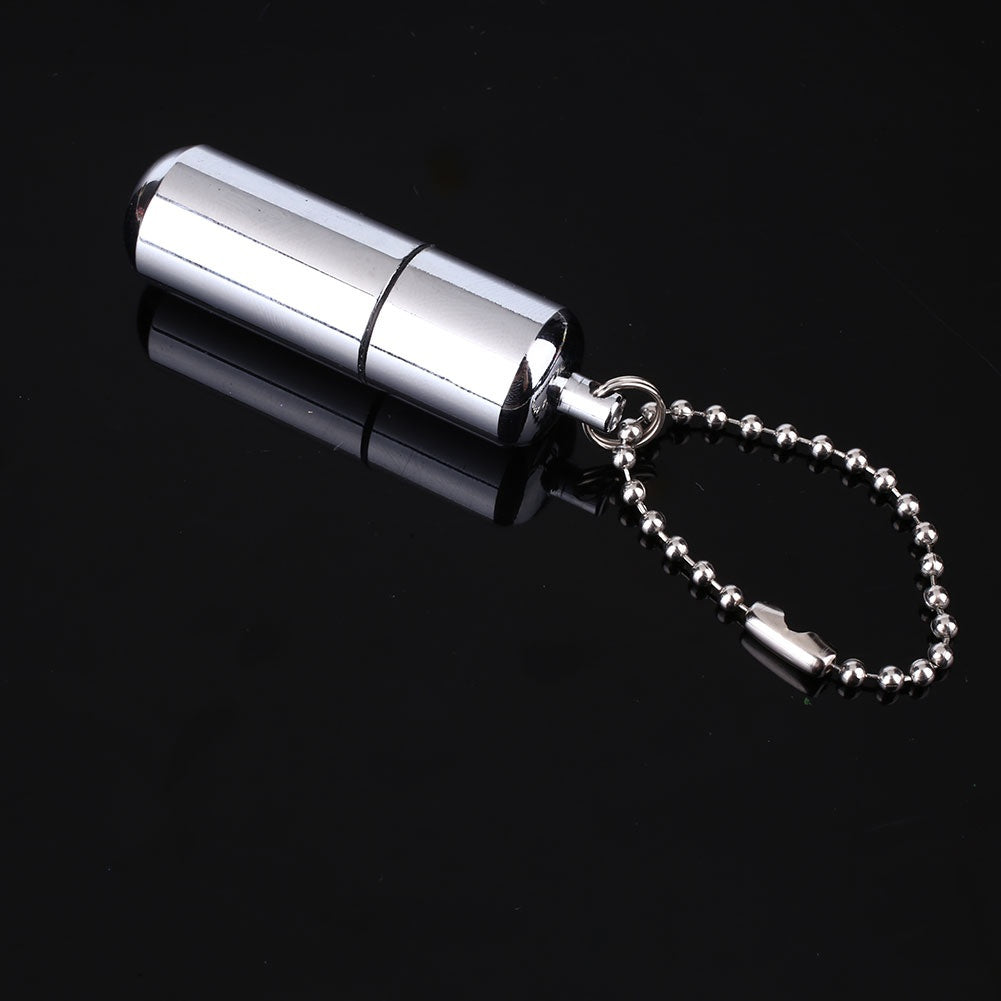 Emergency Survival Mini waterproof Lighter Pocket Key Ring Capsule  Tool Gear（ no gas）