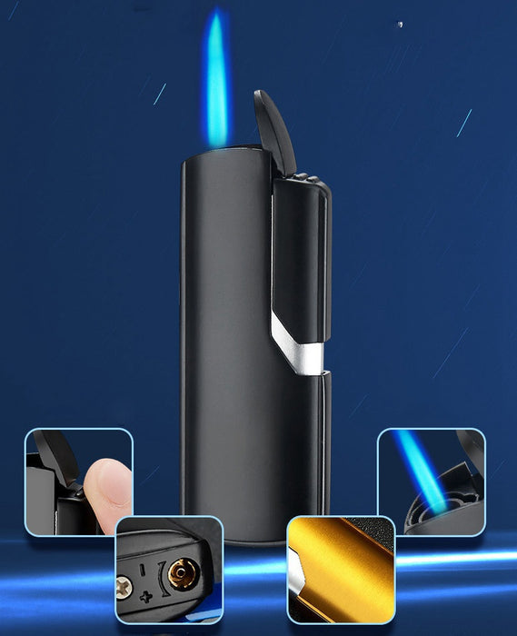 2022 Cigarette Lighter Metal Lighter Torch Windproof Lighter Jet Lighter  Butane Lighters For Sale   Gas Lighter| POPOTR™