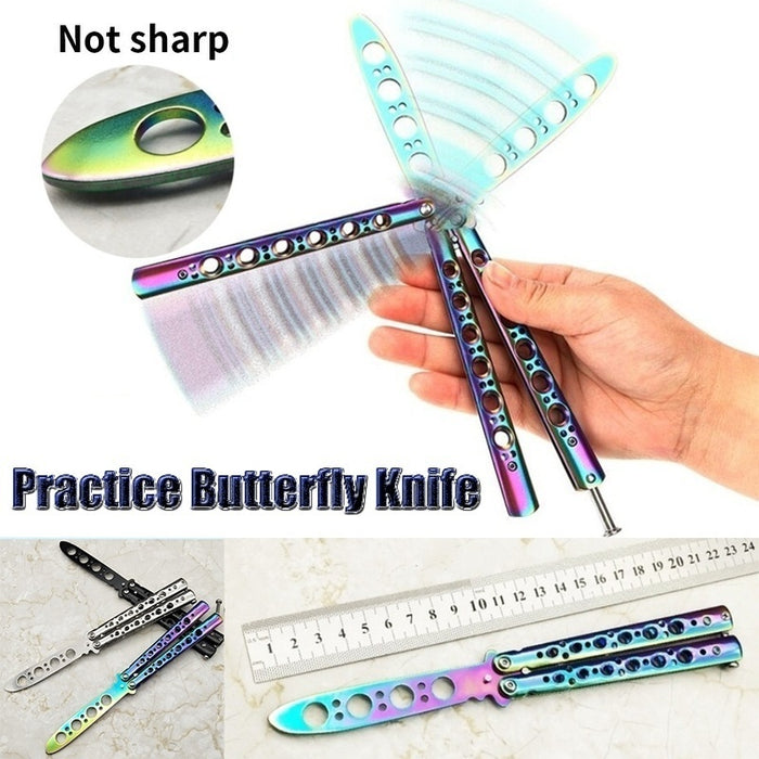 2022 Practice Butterfly Knife Hunting Knife Training Knife  Balisong Knife| POPOTR™