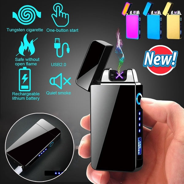 2022 Cigarette Lighter Windproof Lighter USB Lighter Rechargeable Lighter Electric Lighters Arc Lighters For Sale | POPOTR™