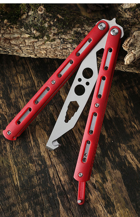 2022 Practice Butterfly Knife Hunting Knife Training Knife Blade Stainless Steel Knife Multi-purpose Knife| POPOTR™