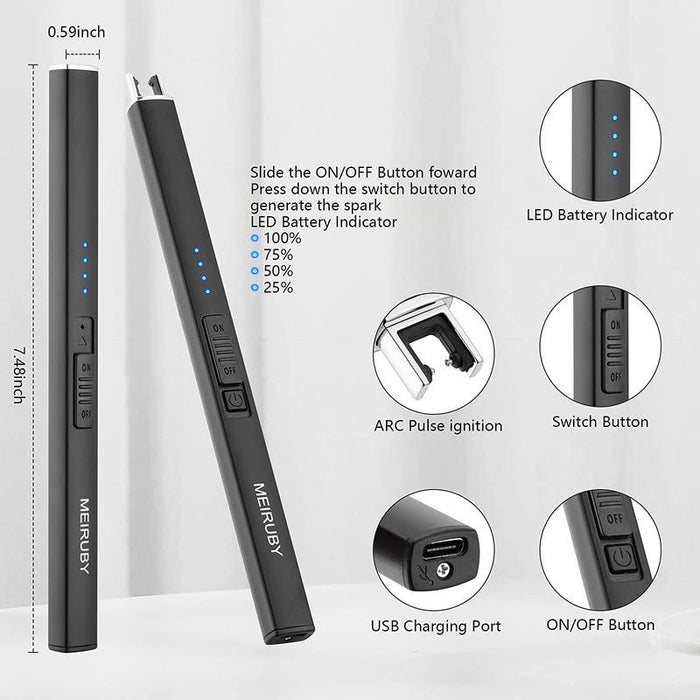 2022 Cigarette Lighter USB Lighter Windproof Lighter Rechargeable Lighter Electric Lighters Camping Lights Arc Lighters For Sale | POPOTR™