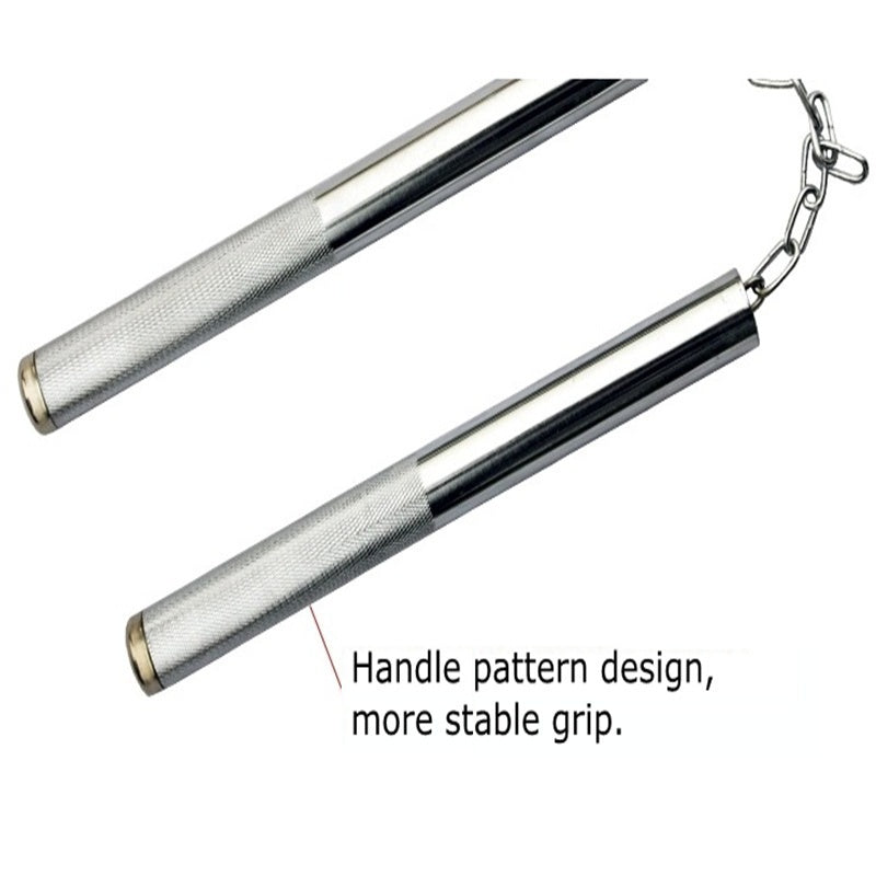 2025 Nunchakus Stainless Steel Chain With Safety Foam Truncheon | POPOTR™