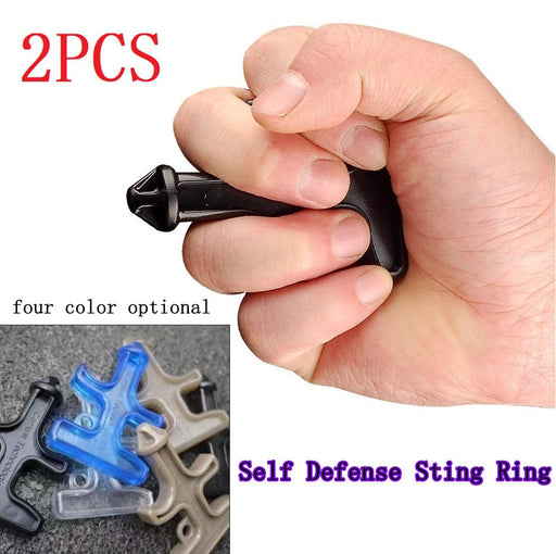 2/1Pcs New Outdoors Tool Self-defense Defence Duron Drill Stinger Ring Equipment Hot Self Defense Sting Ring