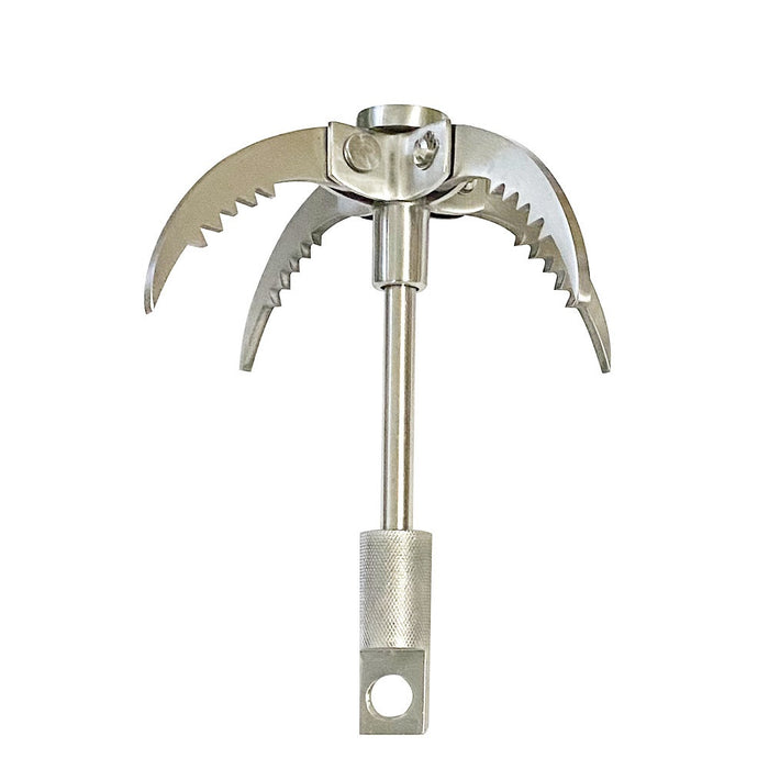 New Outdoor Survival Stainless Steel Flying Tiger Claw Hook Wild Rock Climbing Mountaineering Hook Climbing Claw Hook Salvage Anchor Hook Tool