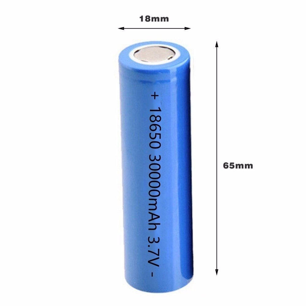 LED Flashlight Torch Headlight 18650 3.7V 30000mAh Rechargeable Battery Lithium Batteries Li-ion Bateria for  8/12/16/20pcs