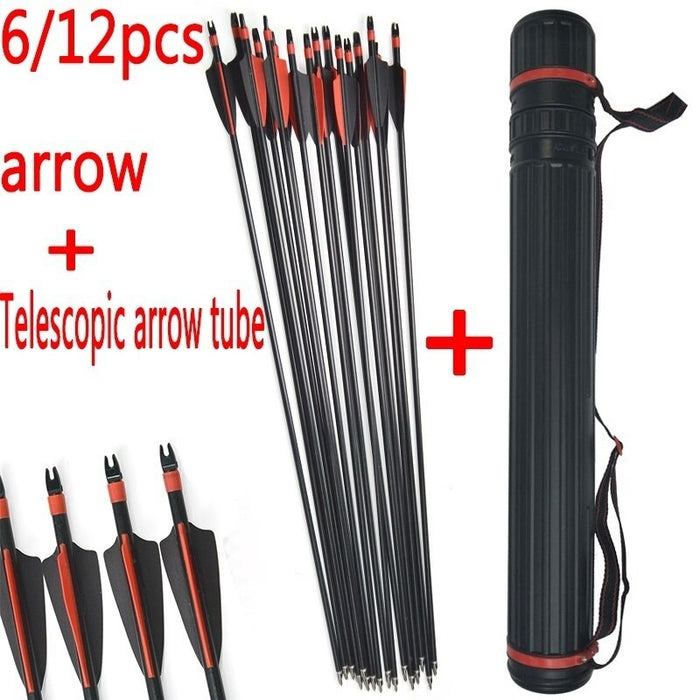 2022 6/12pcs Bear Archery Bow and Arrows Set Fiberglass Arrows Hunting Bow| POPOTR™