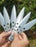 3/6Pcs 6.5"" Tactical Throwing Knife Set Stainless Steel Fixed Blade Combat Ninja Kunai Hunting Accessories