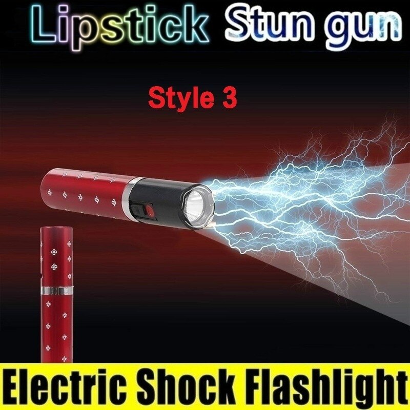 2025 20 Style High Voltage Stun Gun Tactical Flashlight Stun Gun for sale Volts Self-defense Weapons For Women Survival Camp | POPOTR™