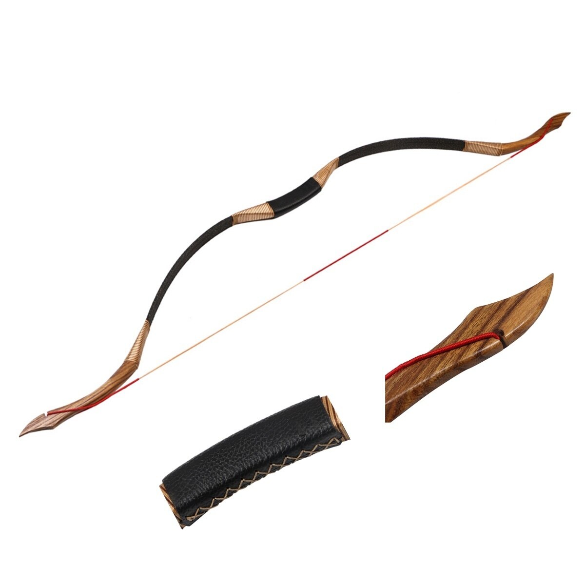 2022 50lbs Recurve Bow and Arrows English Longbow 5e Hunting Bow| POPOTR™