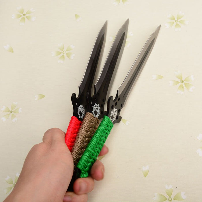 2022 Pop Dart Set Ninja Throwing Knife Set Tactical Knife Kunai Knives Tricolor | POPOTR™