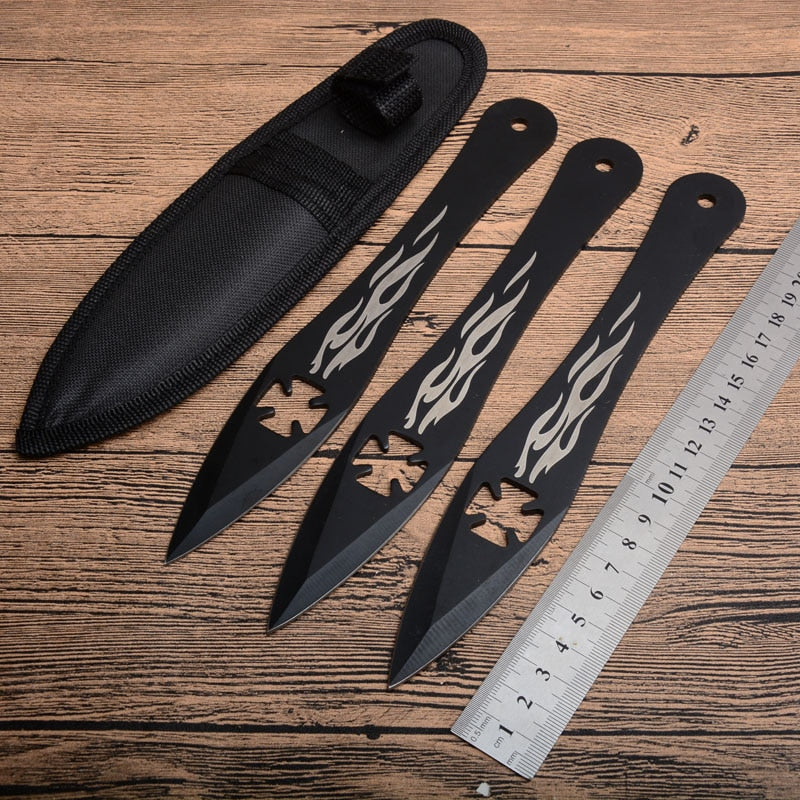 2025 Pop Dart Set Ninja Throwing Knife Set Tactical Knife Kunai Knives Flame Knife  | POPOTR™