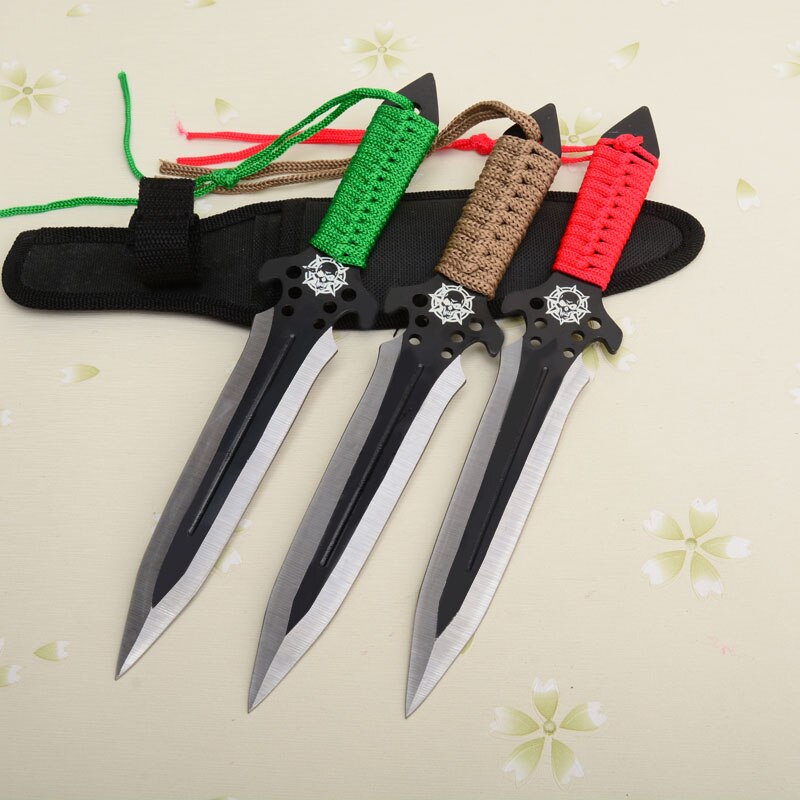 2025 Pop Dart Set Ninja Throwing Knife Set Tactical Knife Kunai Knives Tricolor | POPOTR™