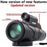 Extra Long 9800M/300000M Compass Flashlight+infrared Distance Night Vision High- Angle Monocular Telescope Laser Outdoor Hiking