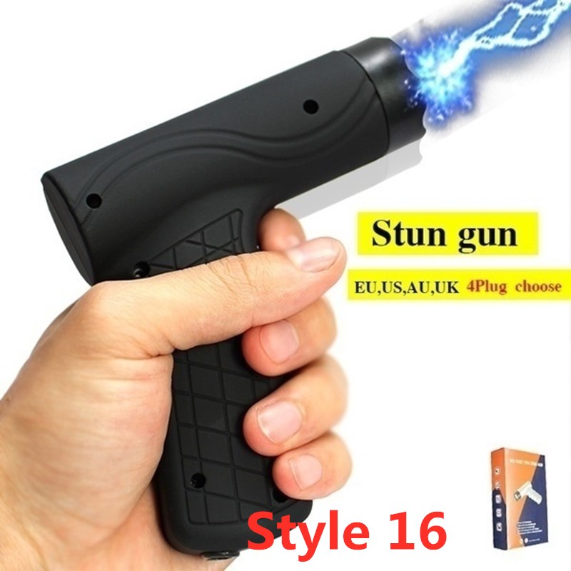 2025 20 Style High Voltage Stun Gun Tactical Flashlight Stun Gun for sale Volts Self-defense Weapons For Women Survival Camp | POPOTR™