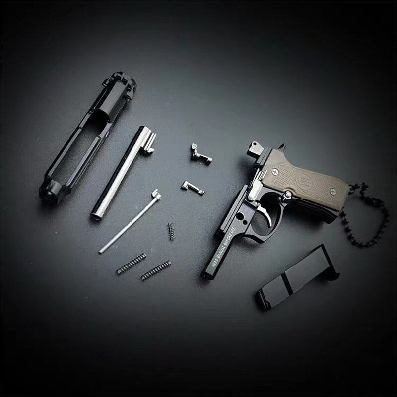 2025 Mini Pistols BB Gun Pistol Keychain Metal Miniatures	 Toy Guns Pistols Crafts| POPOTR™