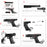 2022 G17 Pistol BB Gun Pistol vs Handgun Mini Pistols Metal Miniatures Toy Guns Pistols| POPOTR™