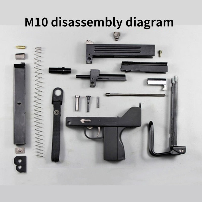 2025 M10 Mini Pistols Metal Miniatures Gun Shoots Submachine Gun Toy Guns Pistols| POPOTR™