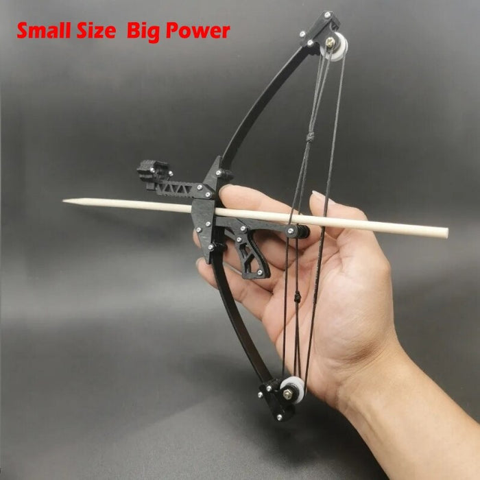 Outdoor Mini Compound Bow With Pulley Portable Detachable Powerful Aiming Shooting Target Archery Sports Toys Bow And Arrow Set