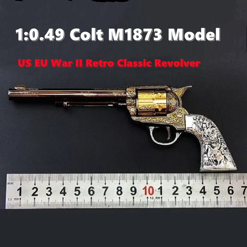 2025 M1873 Revolver Gun Mini Pistols BB Gun Pistol Metal Miniatures	 Toy Guns Pistols| POPOTR™