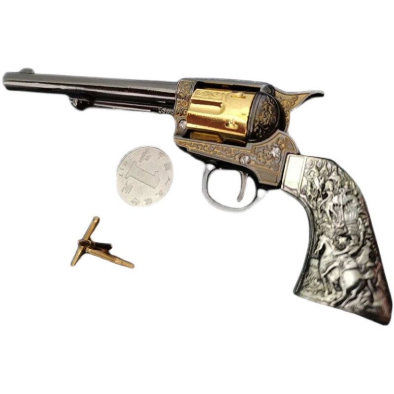 2025 M1873 Revolver Gun Mini Pistols BB Gun Pistol Metal Miniatures	 Toy Guns Pistols| POPOTR™