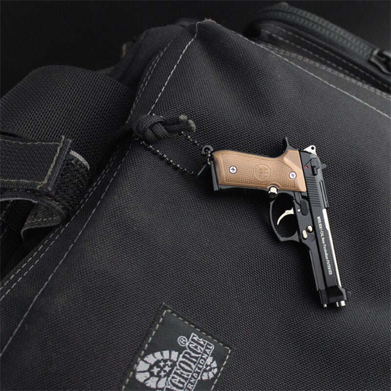 2025 Mini Pistols BB Gun Pistol Keychain Metal Miniatures	 Toy Guns Pistols Crafts| POPOTR™